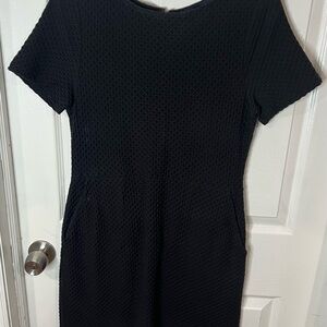 Elegant Black Textured Dress